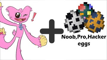 Kissy missy + noob pro hacker Eggs = ??? Animations #26 || Poppy Playtime Animation || +-=