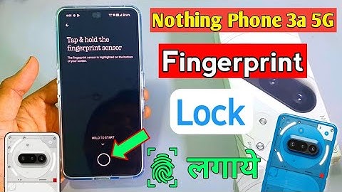 Nothing Phone 3a 5g In Display Fingerprint Setting | How to fingerprint lock in nothing phone 3a 5g
