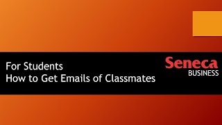 For Students How To Get Classmate Emails