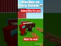 minecraft warden VS Every golem🙂