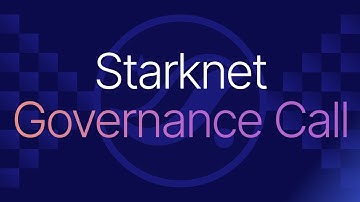 Starknet Governance Call - December 2025