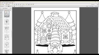 Gnome Place Like Home Printable Christmas Coloring Book with 30 Coloring Pages