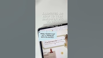 TURN YOUR UGLY HANDWRITING TO AESTHETIC TEXT 📝💕  #Kilonotes #aesthetic #digitalnotes  #handwriting