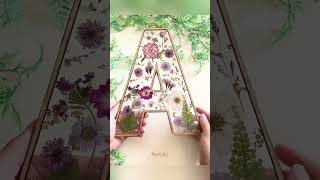 Asmr Reveal Floral Letter A #shorts #asmr