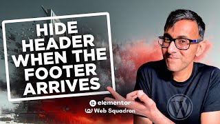 Hide Sticky Header when the Footer Appears - Code Snippet