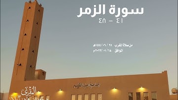 (وإذا ذكر الله وحده اشمأزت قلوب الذين لا يؤمنون بالآخرة) تلاوة خاشعة من سورة الزمر