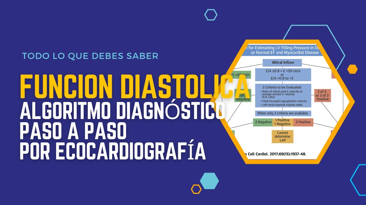 ✅FUNCIÓN DIASTÓLICA: Algoritmo Diagnóstico Paso a Paso | Por Ecocardiografía🚀