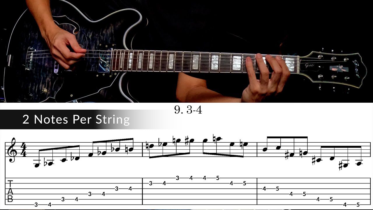 2 Notes Per String 3-4 - YouTube