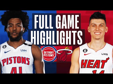 Pistons at heat | nba full game highlights | december 6, 2022