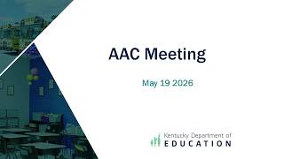 AAC Meeting – May 19, 2026
