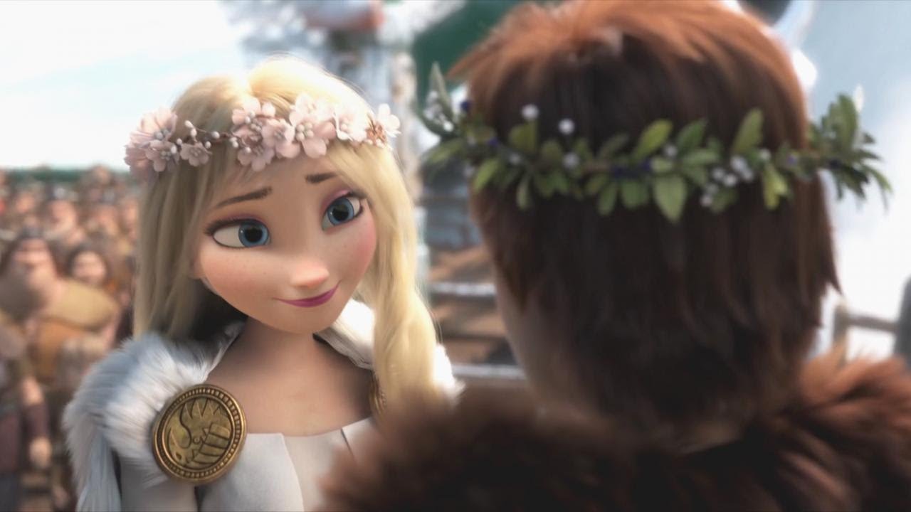 Elsa Hiccup Wedding