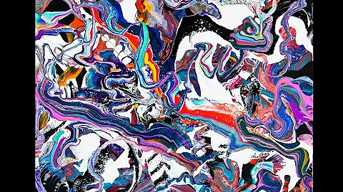 *Fluid Art Shovel Poured Do-Over With Acrylics & E...