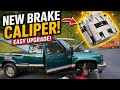 Junkyard brake caliper swap on OBS Chevy 