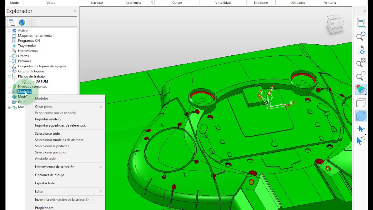02- Procedimiento de programación de mecanizado con Autodesk PowerMill CAD CAM