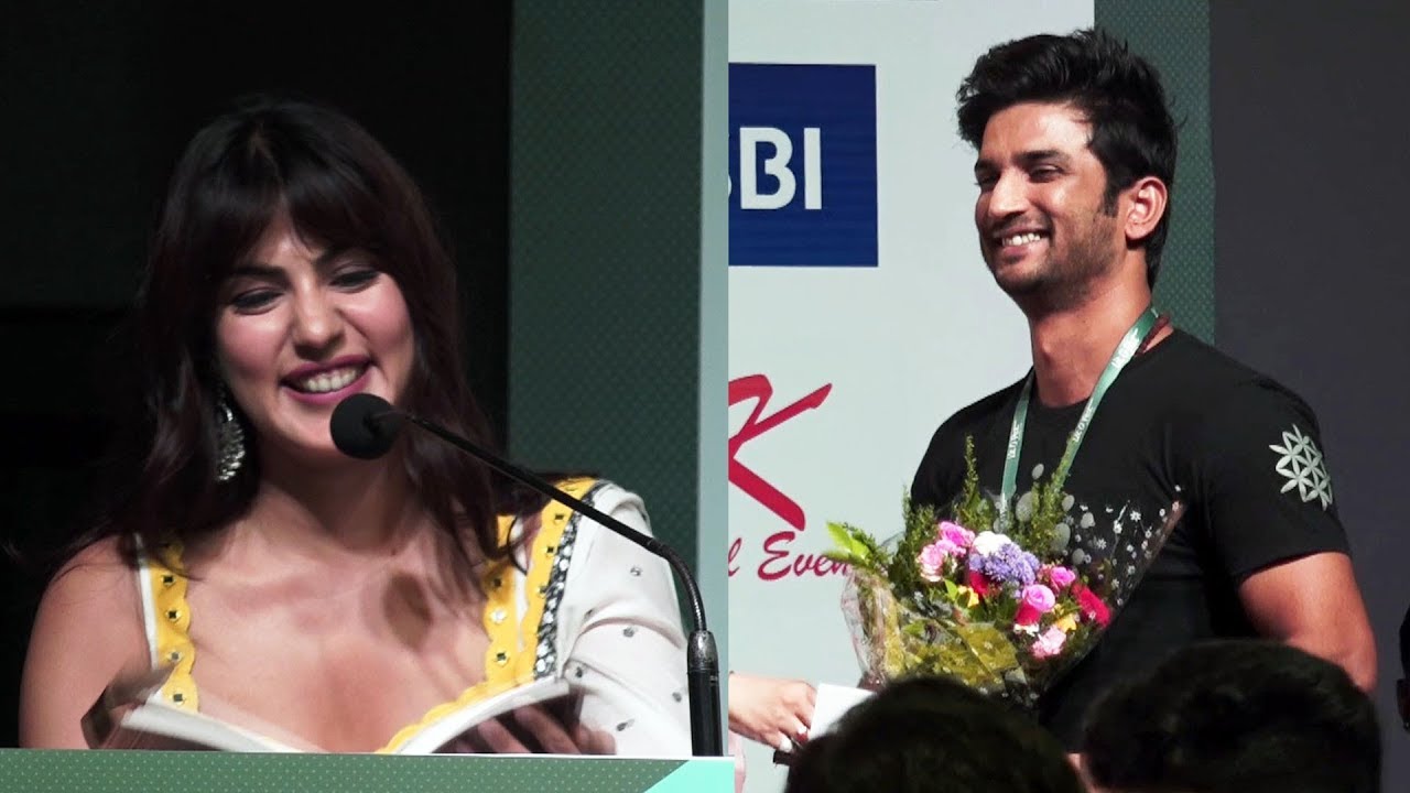 Sushant Singh Rajput & Rhea Chakraborthy At Lit O Fest Art & Culture Festival