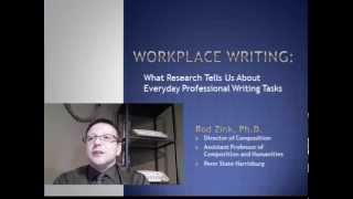 Common "Every Day" Workplace Writing  Tasks VIDEO