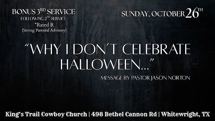 Why I Don't Celebrate Halloween