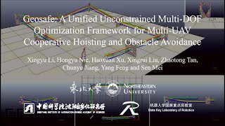 Multi-UAV Cooperative Hoisting and Obstacle Avoidance