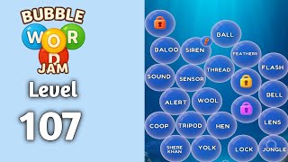 Bubble word jam level 107 walkthrough solution 
