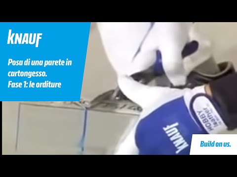 Knauf: posa della parete in cartongesso fase 1/3: le orditure ... Immagini pareti in cartongesso