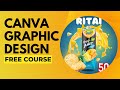 Canva graphic design course for beginners  in 8 minutes