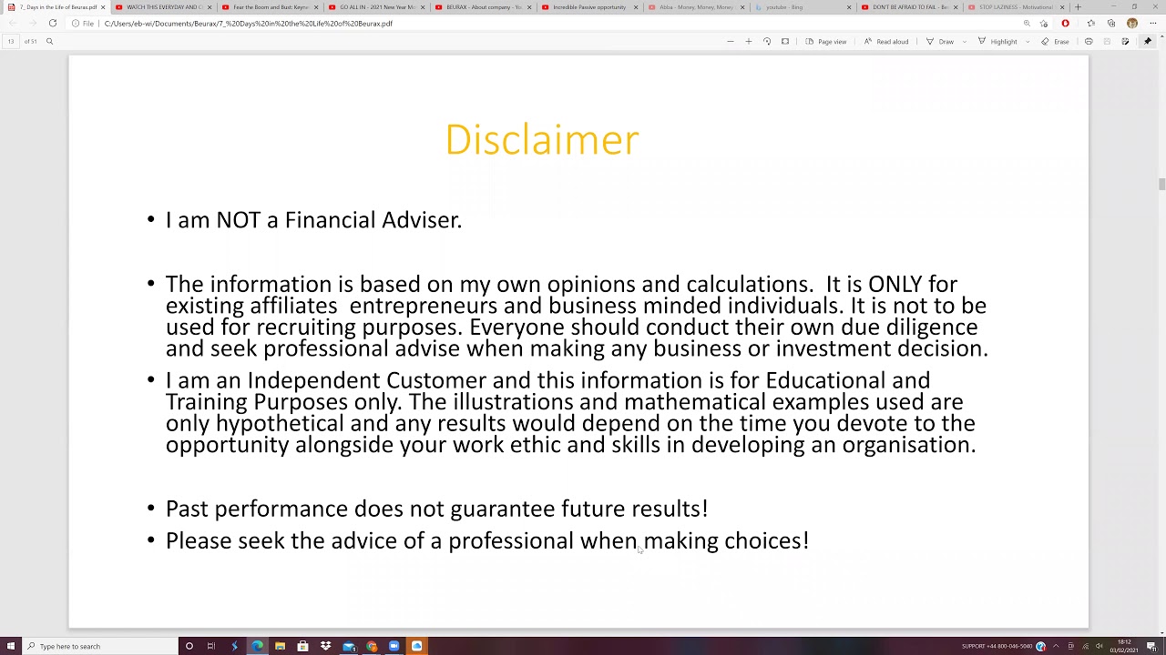 Beurax Overview 3rd February