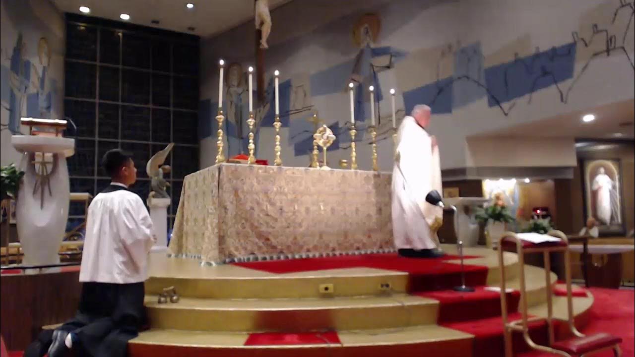 9/21/22 Wednesday 630pm Rosary, 7pm Mass, St. John Vianney, Northlake