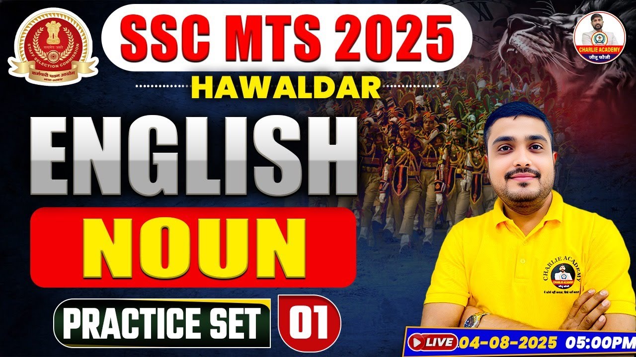 SSC MTS 2025 English Noun Practice Set 01 | SSC MTS & Hawaldar 2025 ...