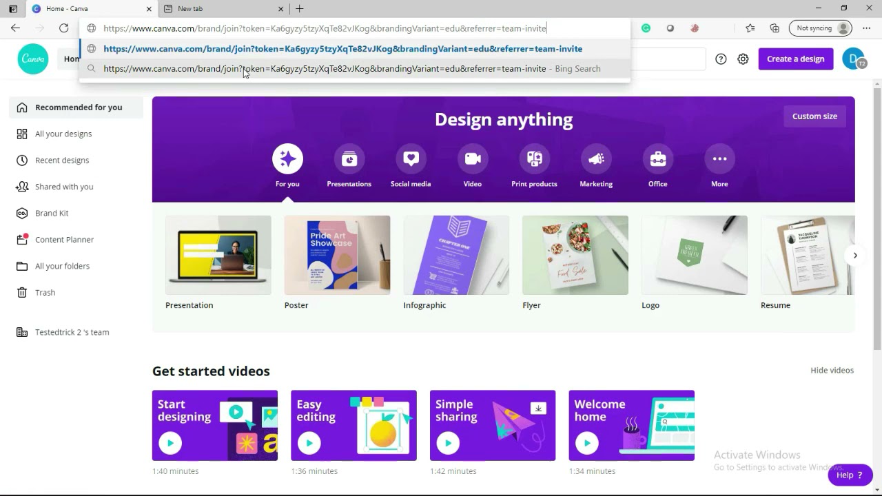 How to get free canva premium account for 1 year YouTube