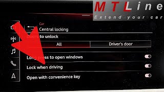 Audi Q4 e-tron – autolock setting activation – vključitev menija za samodejno zaklepanje vozila