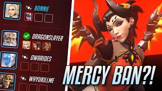 My Tank Tried to Ban Mercy?! | Overwatch S3 Mercy Gameplay