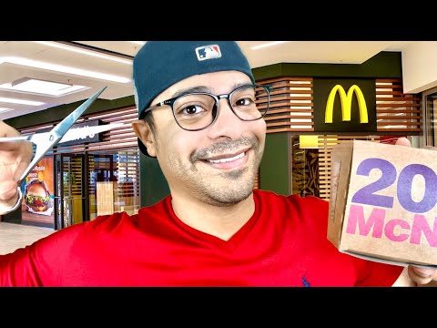 [ASMR Haircut] but YOU are at McDonald's (Shave, Scissors, Male ASMR Barber Roleplay)