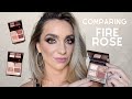 Comparing FIRE ROSE to similar palettes from Charlotte Tilbury | Swatches!