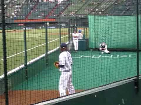 西武　帆足投手の投球練習　2009年秋・絶好調時