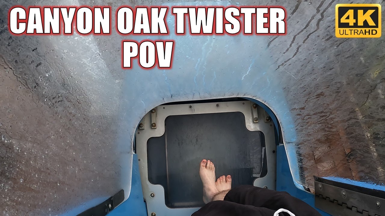Canyon Oak Twister POV (4K 60FPS), River Bluff Experience Trapdoor Speed Slide | Non-Copyright