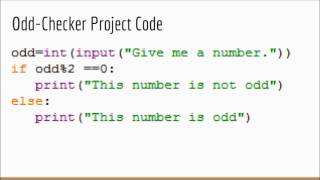 Python Odd Checker
