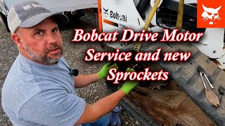 Bobcat Drive Motor Service With New Sprockets T750 Tips and Tricks