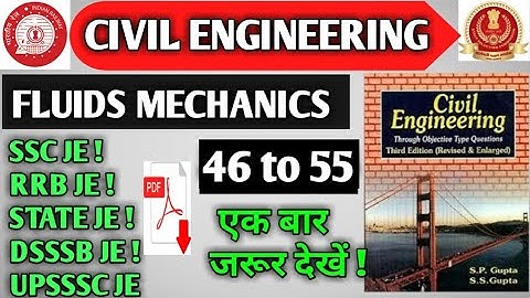 Class-5 Fluid mechanics Gupta and Gupta civil engineering book solution in hindi by VIP ADVANCE TECH