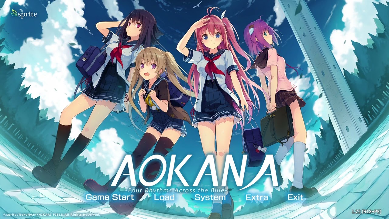 Aokana  -Four Rhythms Across the Blue-  main menus OST
