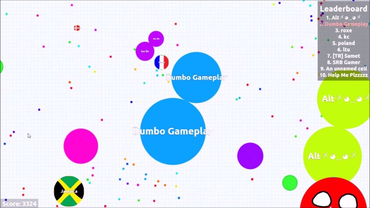 agario gameplay from 100-1 ★ Dumbo gameplay ★