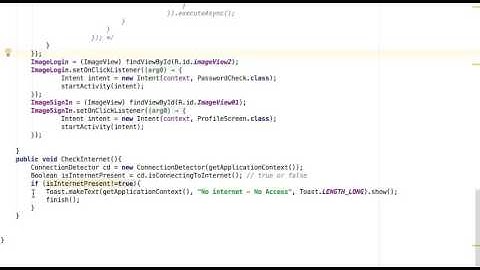 Android Check internet Connection