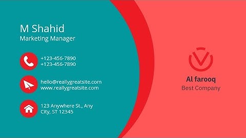 Keep an eye on Creation of Business visting card while using #canva app templates || @techayesha