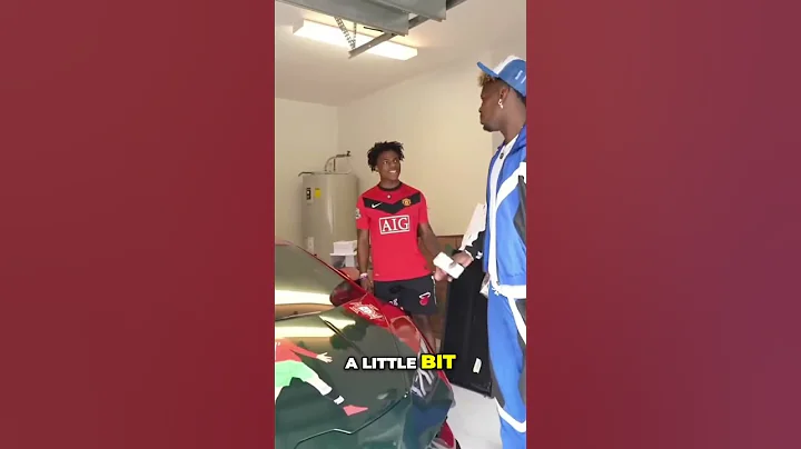 ISHOWSPEED shows POGBA his CRISTIANO RONALDO THEMED LAMBORGHINI!!