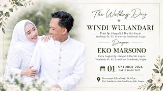 🔴LIVE WEDING Rr.WINDI WULANDARI & Bg.EKO MARSONO