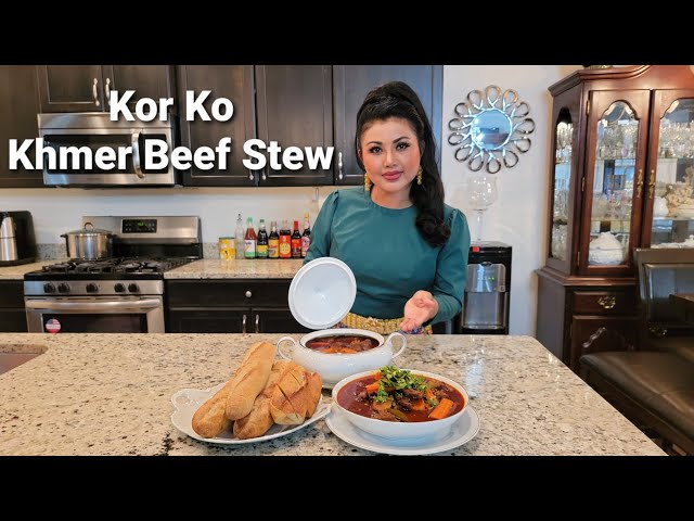 Kor Ko - Beef Stew - Cambodian Recipe @BophaJonathansAdventureShow class=