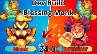 BLESSING MONK 100+ STACKS WITH SCRAPPER | DEV BUILD | RUSH ROYALE