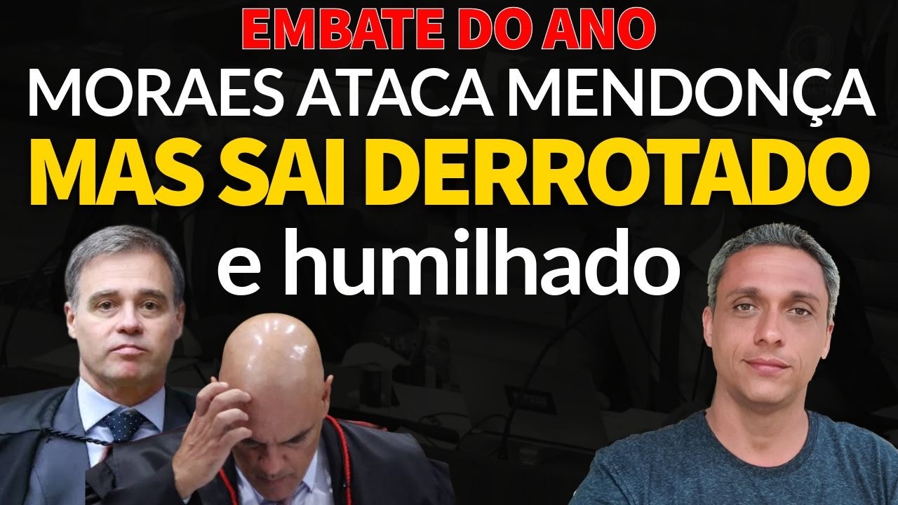 EMBATE DO ANO - Mendonça X Moraes no LIDE. Moraes ataca Mendonça e sai perdendo