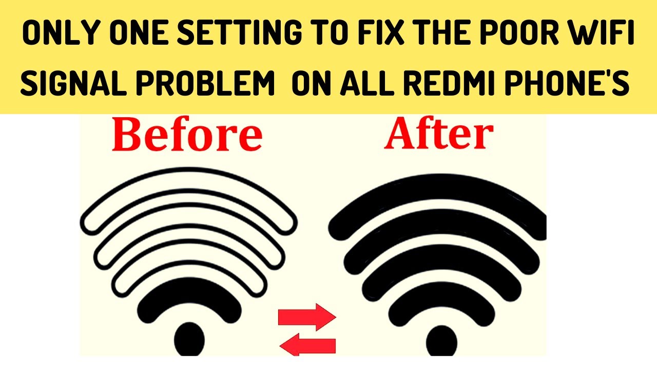 Comment rsoudre le problme de signal WiFi faiblemauvaise sur tous les tlphones Redmi  Problme de signal WiFi Xiaomi rsolu