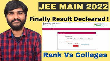 JEE Main 2022 Result Declared #jeemain2022