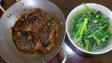 Cùng làm bữa cơm Gia Đình món Cá Rô Kho tóp mỡ  và Canh Cải nấu Thịt Bằm nhé .